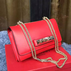 발렌티노 체인 크로스백 핫레드