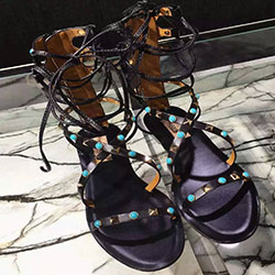 발렌티노 샌들 블랙